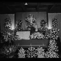 Funeral, unknown woman, unidentified funeral home, Haverhill, 1953