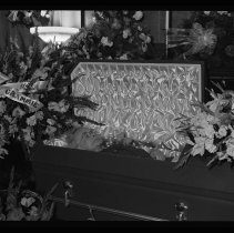 Funeral, unknown woman, unidentified funeral home, Haverhill, 1953
