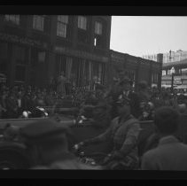 Wendell Wilkie campaign rally parade, Essex Street, Haverhill, 1940