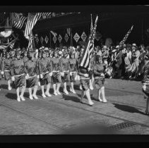 Parade, young women marching, Haverhill