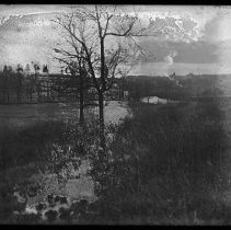 Field, Tilton's Tower in background, Haverhill
