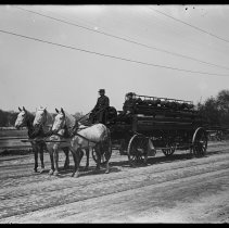 Haverhill Fire Department, hook and ladder on Water Street, Haverhill