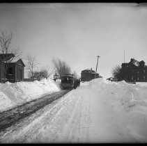 Laurel Avenue, looking north, streetcar, Bradford, Haverhill