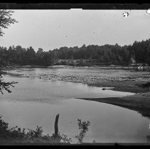 Merrimack River, looking across Mitchell's Falls, Haverhill