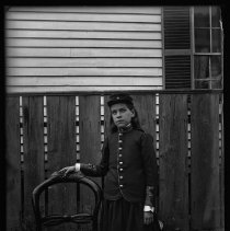Girl in 8th Regiment Infantry uniform, 1890