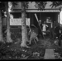 Five men, group portrait, Sargent's Country Club