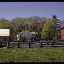 Whittier Birthplace and barn, paddock, Whittier Road, Haverhill, 1988