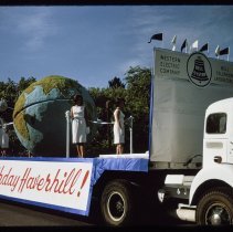 Haverhill 325th Anniversary Parade, Western Electric float, 1965
