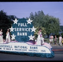 Haverhill 325th Anniversary Parade, Haverhill National Bank float, 1965