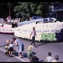 Haverhill 325th Anniversary Parade, New Car Dealers float, 1965