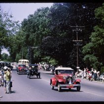 Haverhill 325th Anniversary Parade, antique cars, 1965