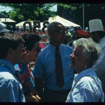 Haverhill 350th Anniversary, Gerry and Lyn Kiernan, cake, 1990