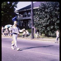 Haverhill 325th Anniversary Parade, man marching, 1965