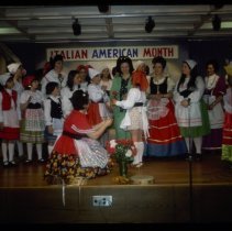 Italian American Month event, people in costume, Haverhill, 1975
