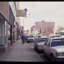 Merrimack Street, looking west, Haverhill, 1990