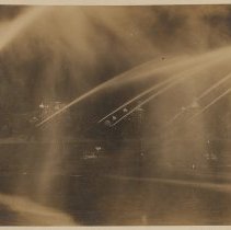 Steam pumper fire engine trial, Water Street, Haverhill, 1907