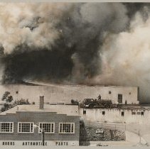 Fire, Haverhill Lanes bowling alley, Bailey Street, Haverhill, 1971