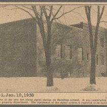 Haverhill Fire Department Signal Station, Hamilton Avenue, Haverhill, 1938