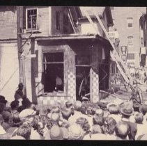 Fire at house next to Andy's Diner, White Street, Haverhill