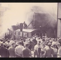 Fire at house next to Andy's Diner, White Street, Haverhill