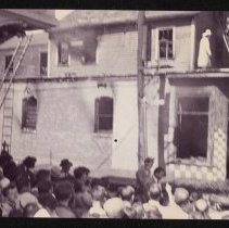 Fire at house next to Andy's Diner, White Street, Haverhill