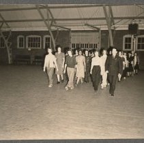 Civilian Defense Corps, women training at the Armory, Haverhill, 1942