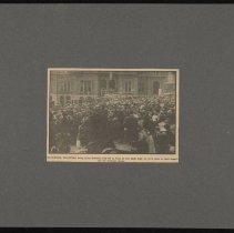 Draftees, World War I, farewell at City Hall, Haverhill, 1917