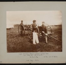 8th Regiment, Infantry, Company F, Camp Dewey, light artillery wagons, 1897
