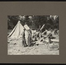 182nd Regiment, Infantry, Company A breaking camp, Fort Devens, Mass., 1941