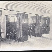 Locker room, possibly Y.M.C.A., Haverhill