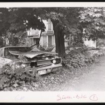 House, Groveland Street, Haverhill, damaged car