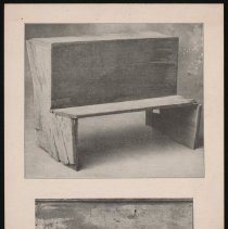 School desk with carvings, Haverhill