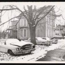 House, Groveland Street, Haverhill, damaged car, 1986