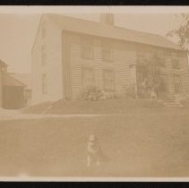 George Calvin Martin House, dog, Broadway, Haverhill, ca. 1900