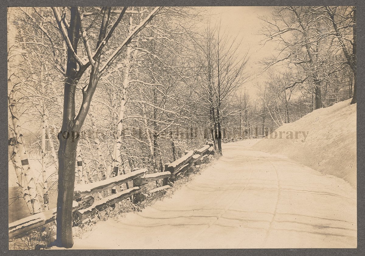 Lake Saltonstall / Plug Pond, road to Birchbrow, Haverhill Print