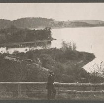 Kenoza Lake, man, Haverhill, ca. 1865