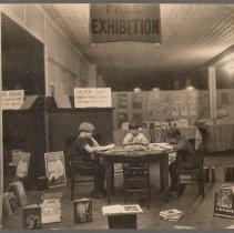 Haverhill Public Library, girls, library exhibition, Haverhill, 1926