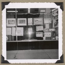 Haverhill Public Library art display, unidentified location, 1958