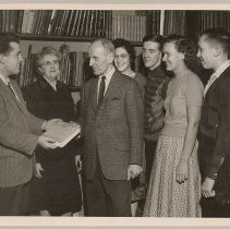 Haverhill Public Library, book presented to Charles M. Fleischner, 1960