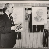 Haverhill Public Library, librarian Charles M. Fleischner, art exhibit 1958