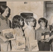 Haverhill Public Library, Lillian Klimavich, kids' chalk art prizes, 1972