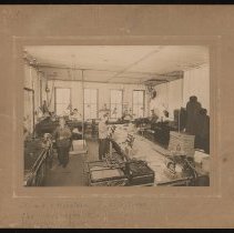 Brown & Hutchison Shoe Patterns, workers, Washington Street, Haverhill