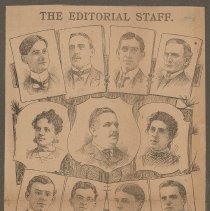 Haverhill Evening Gazette, portraits of editorial staff, Haverhill, 1898