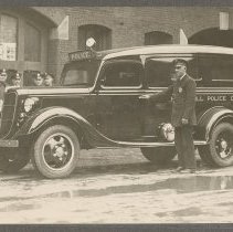 Police Ambulance, police officer Harry F. Hunter, Haverhill, 1936