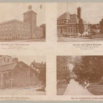 Post Office buildings and Washington Square Park, Haverhill