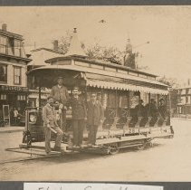 Streetcar at Monument Street, Haverhill, ca. 1895