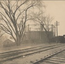 Railroad tracks between railroad depot and Winter Street, looking north, 19