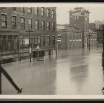 Flood of 1936, Merrimack Street and Post Office, 1936