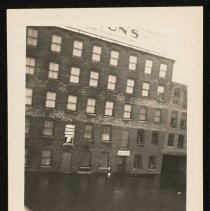 Atherton's Furniture Store from the bridge, 1936