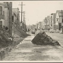Cleaning up River Street, Flood of 1936